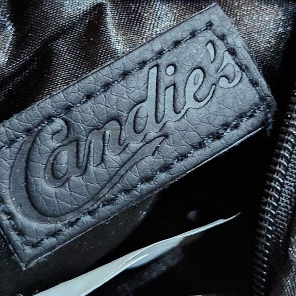 💜Candie's Black Sequin Zippered Wristlet Pouch - Picture 8 of 11